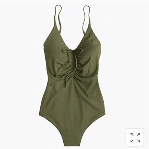 NWT J.Crew Playa Laguna ruched swimsuit